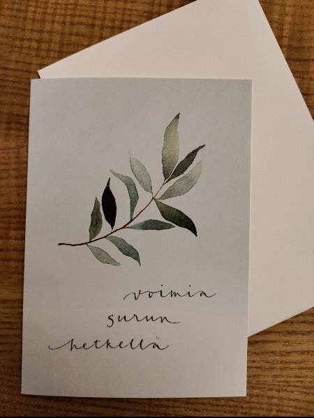 Voimia surun hetkellä-Osanottokortti 